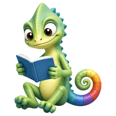 Pli sits with a book and reads.